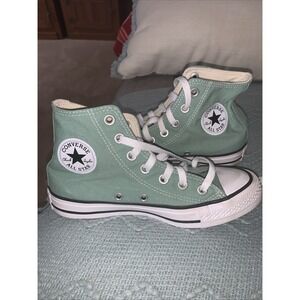 Womens Converse Chuck Taylor All Star High Top Sneaker 5.5 Mint Green VG